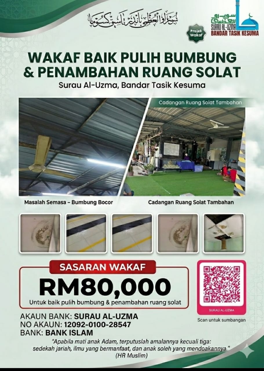 WAKAF BAIK PULIH BUMBUNG & PENAMBAHAN RUANG SOLAT